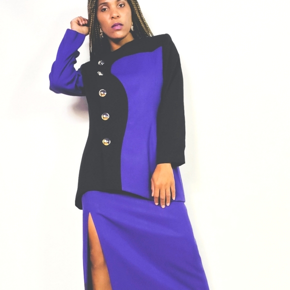 Vintage Dresses & Skirts - Two Tone Skirt Suit